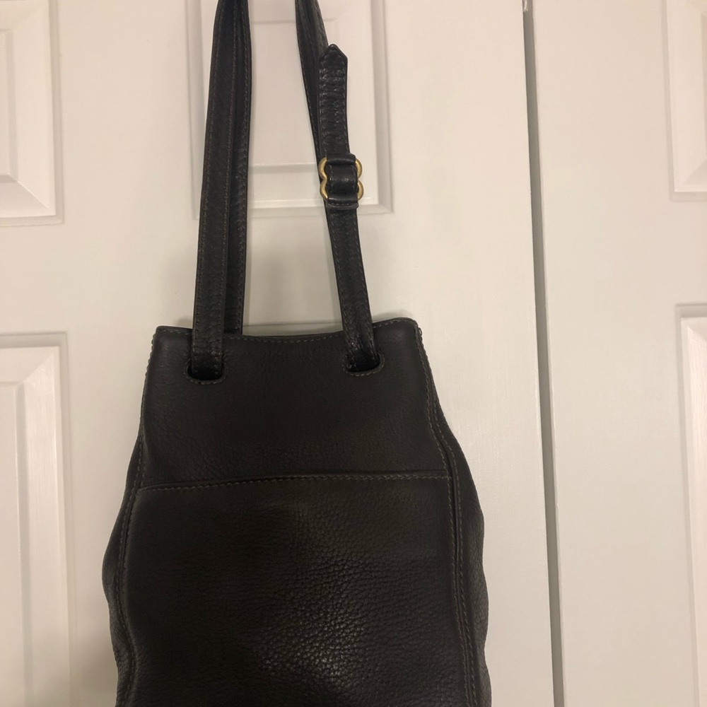 Coach Sonoma Pebbled Leather bag in Chocolate Brown. Vintage 4923
